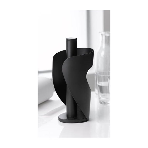 Pisa kÃkkenrulleholder i sort. lækkert design design og handelshuset Krukker i haven