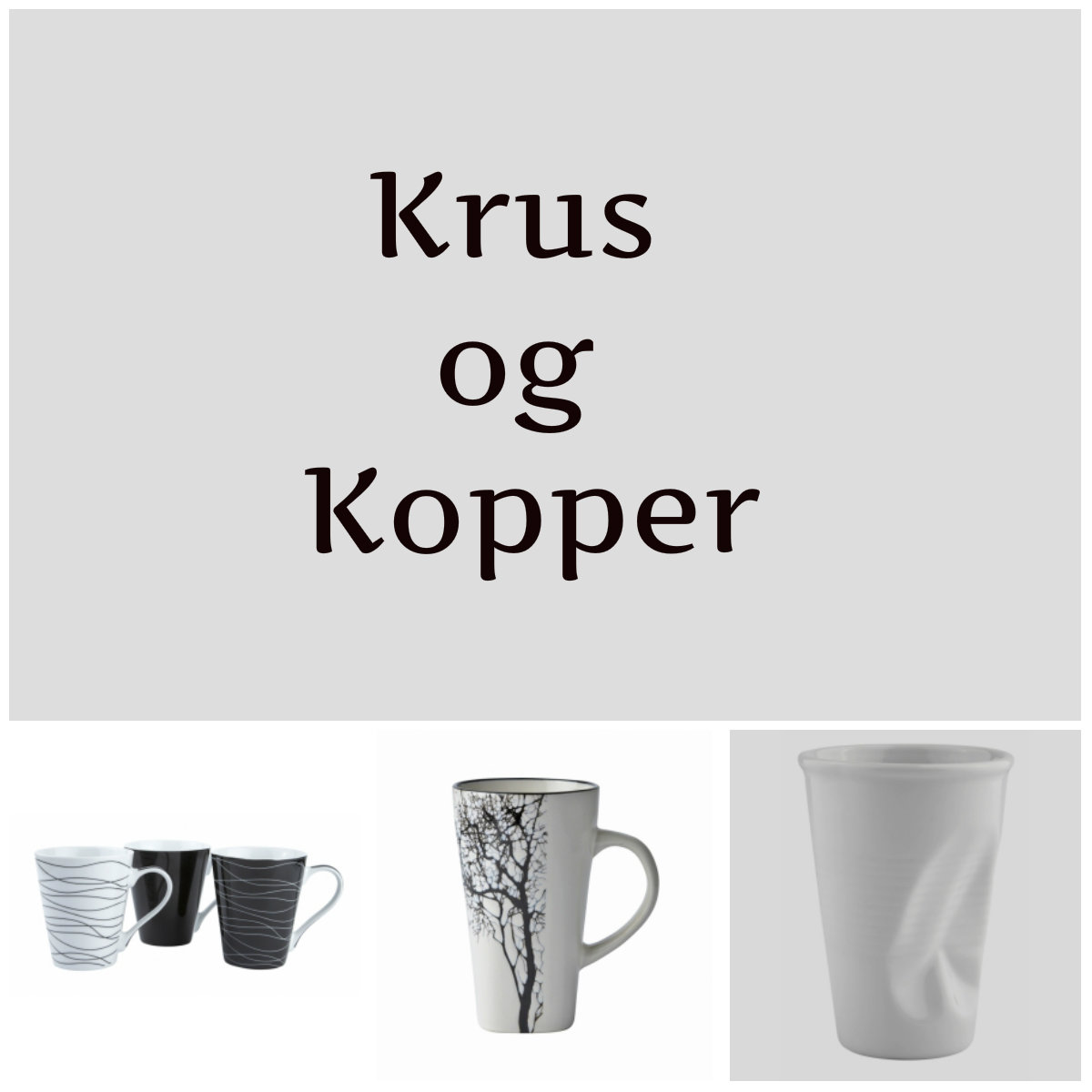 Krus og kopper