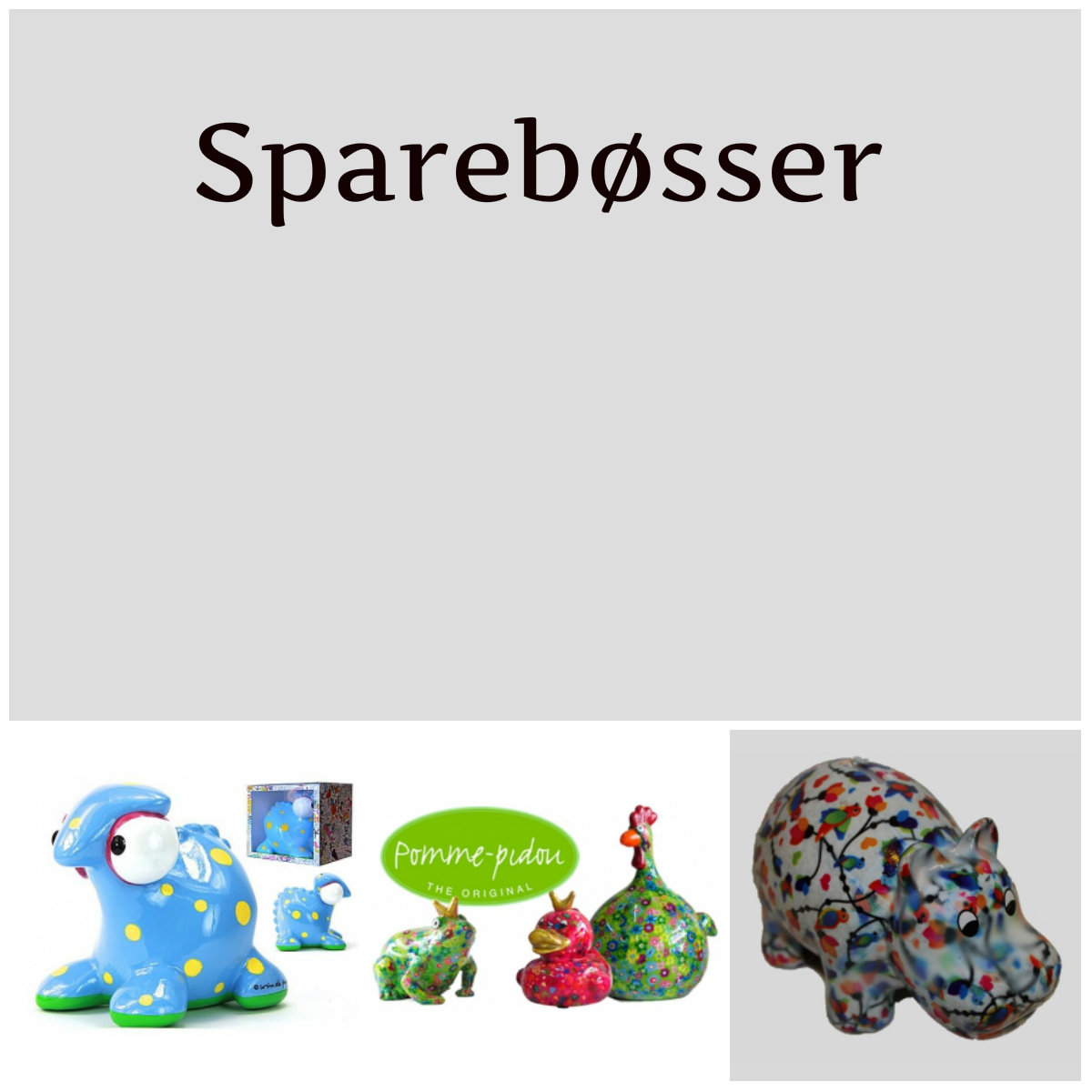 Pomme-Pidou og CHUCK family Sparebøsser